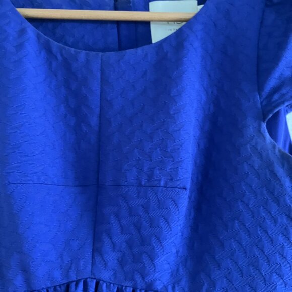 Anthropologie HD in Paris Cobalt Blue Dress - Picture 6 of 8